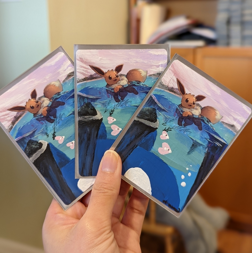 Eevee painted card